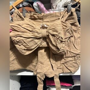 Two pieces shorts and tank top size medium